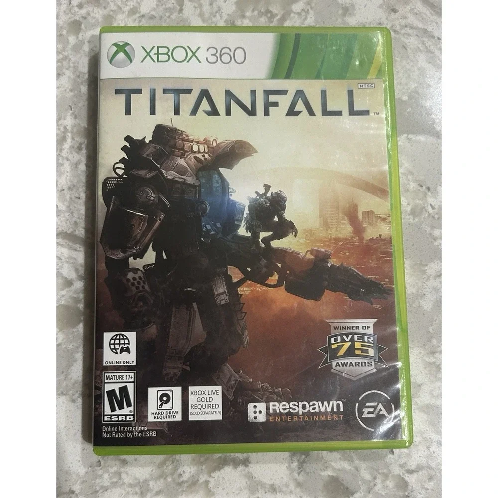 Titanfall Xbox 360 Game Disc, Cover Art,‎ and Case